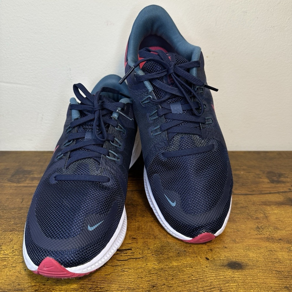 Nike Quest 4 Women's Running Shoes Navy Blue Pink Sneakers DA1106-401 Size 6 1/2